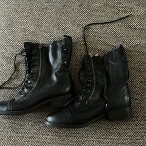 Lane Bryant Genuine Leather Combat boot